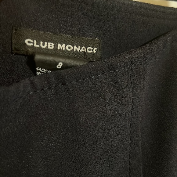 Club Monaco Pleated Wide Leg Cropped Pants - Picture 7 of 8